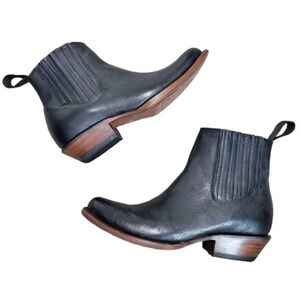 Women's J.B. Dillon Leather Western Booties / Cowgirl Boots - Size 10